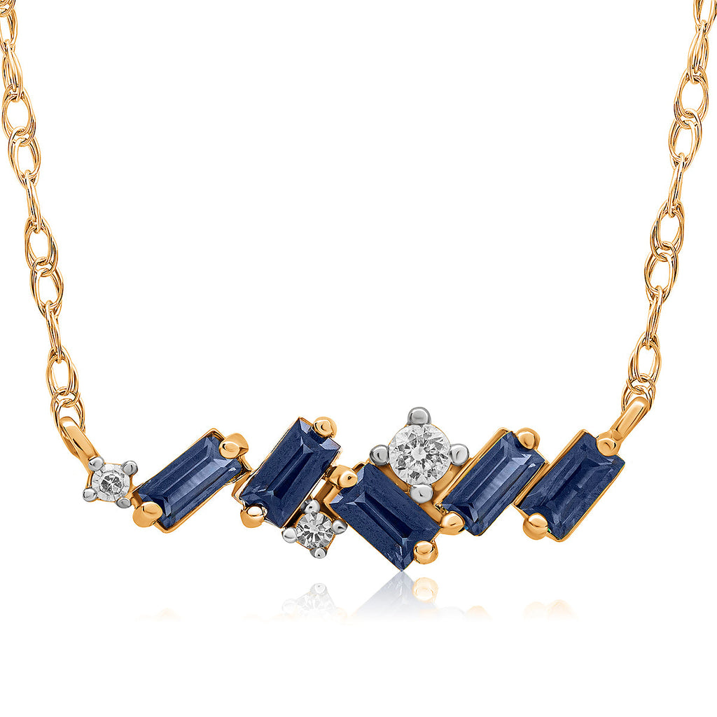 COLLAR PANAMÁ DIAMANTES Y ZAFIROS - Centeralia Plus S.L