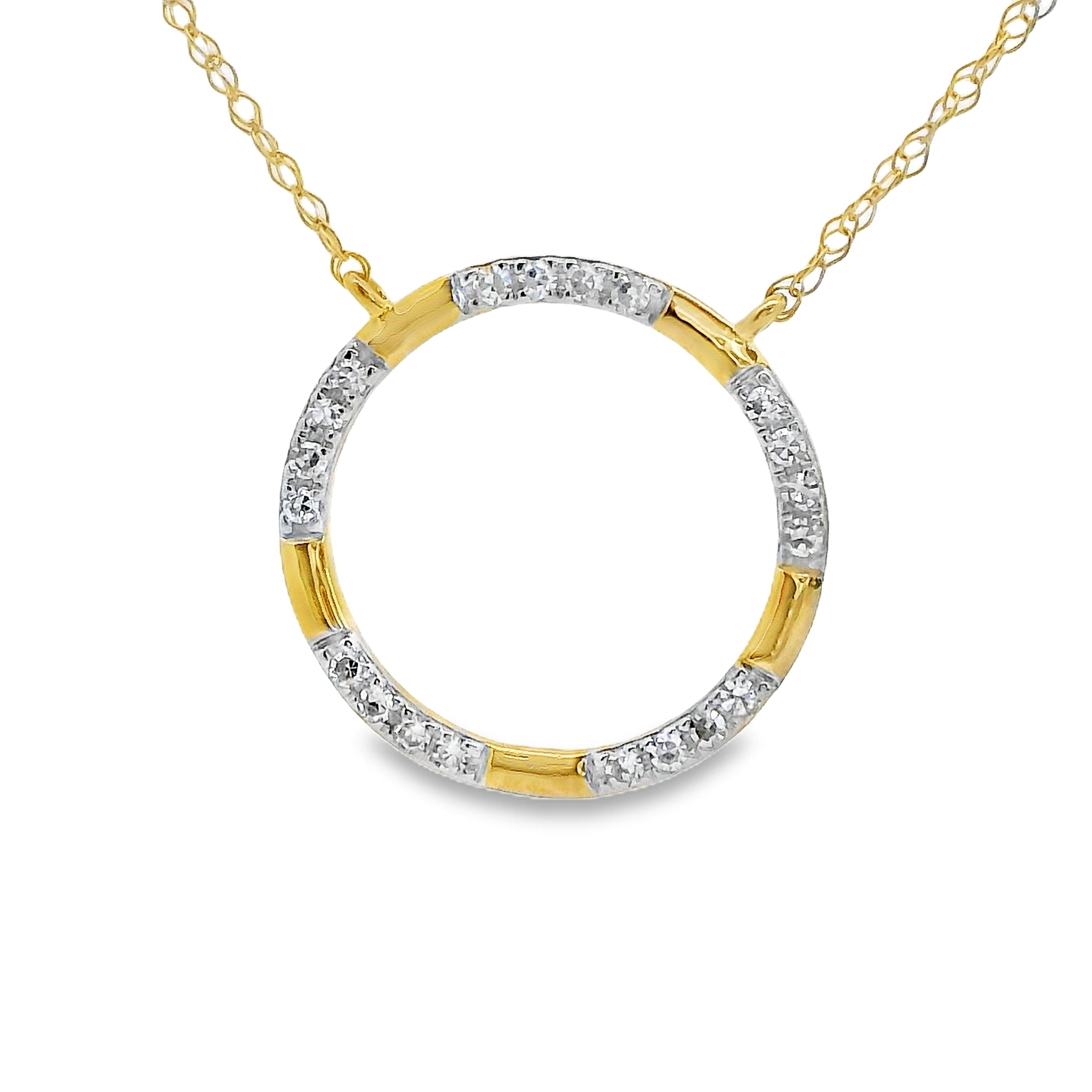 COLLAR 18KT 20 BRILLANTES CON CADENA