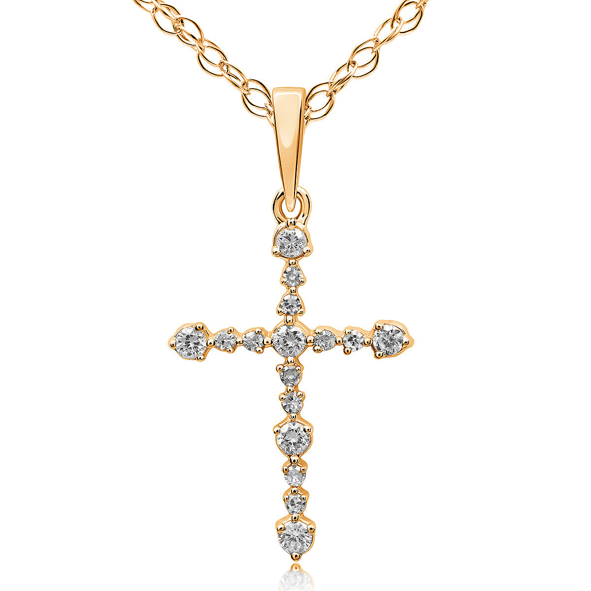 COLGANTE 18KT 16 BRILLANTES