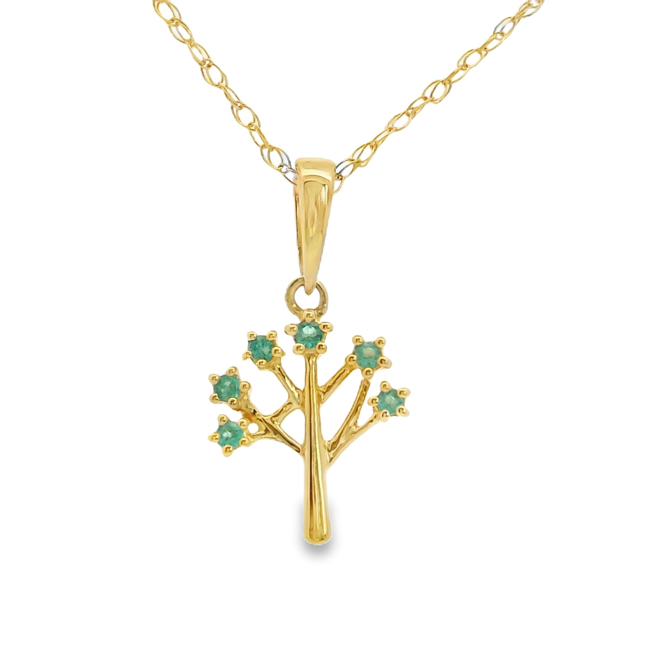 COLGANTE 18KT 6 ESMERALDAS