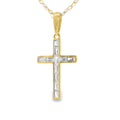 COLGANTE 18KT 10 BAGUETTES