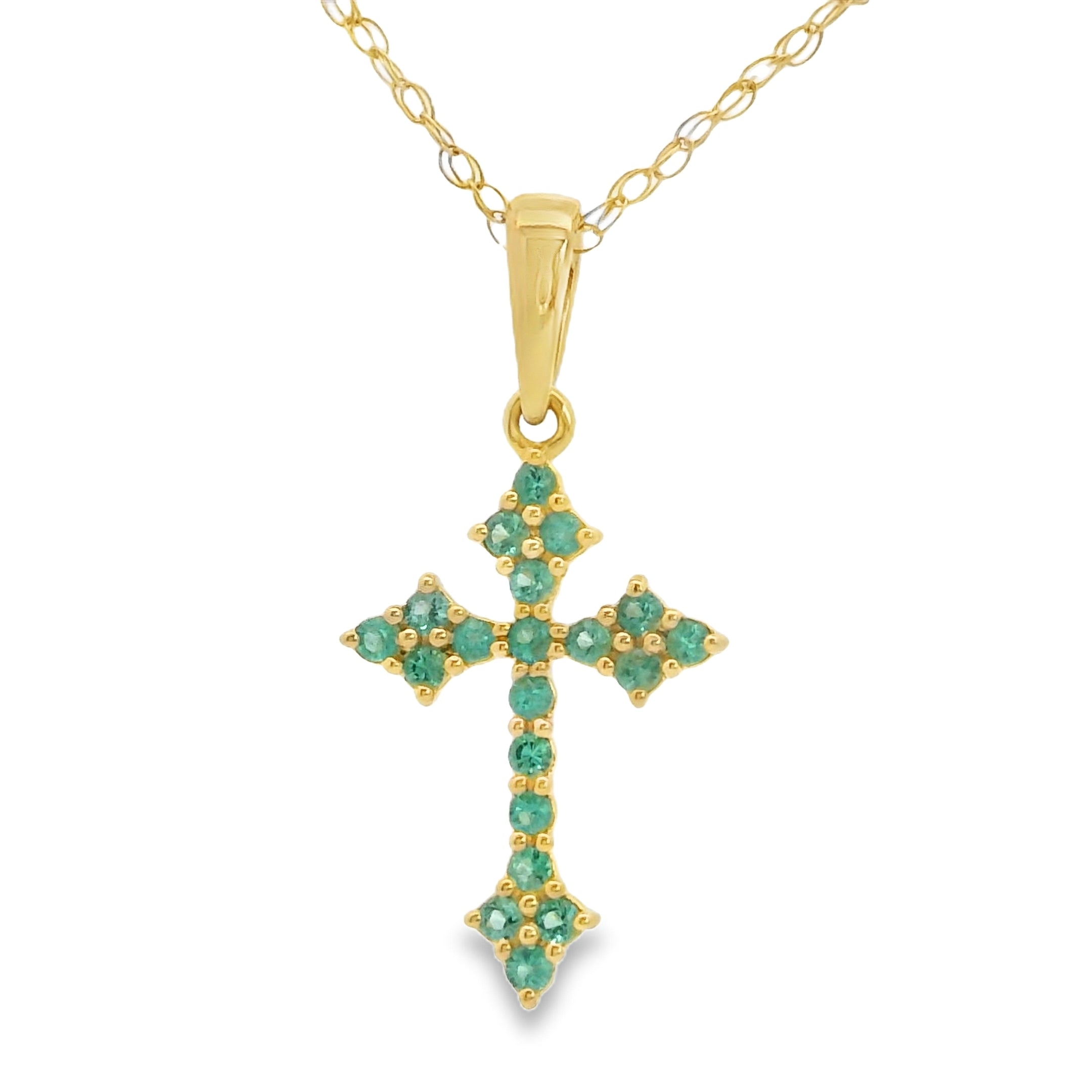 COLGANTE 18KT 20 ESMERALDAS