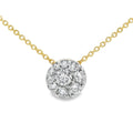 COLGANTE 18KT 10 BRILLANTES
