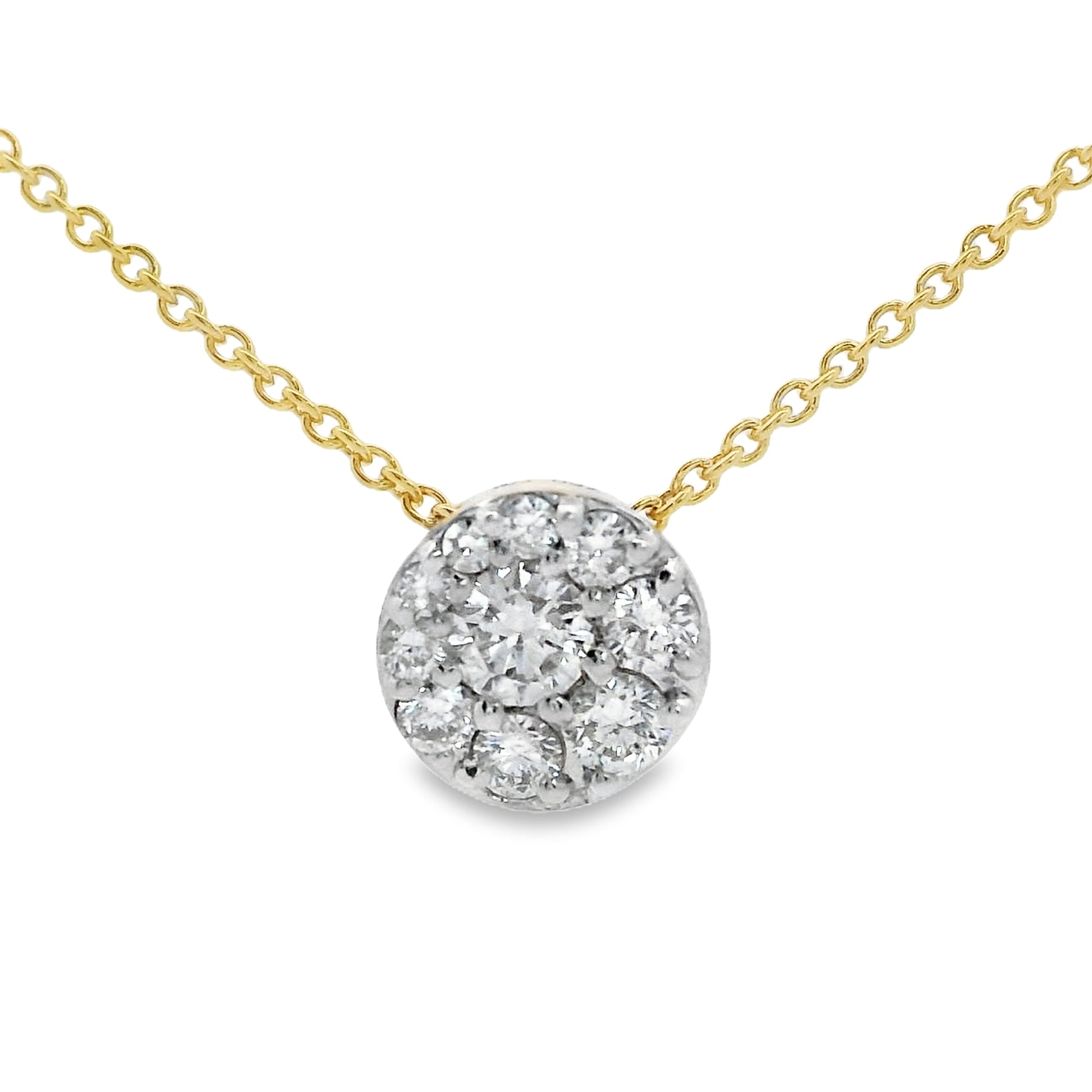 COLGANTE 18KT 10 BRILLANTES