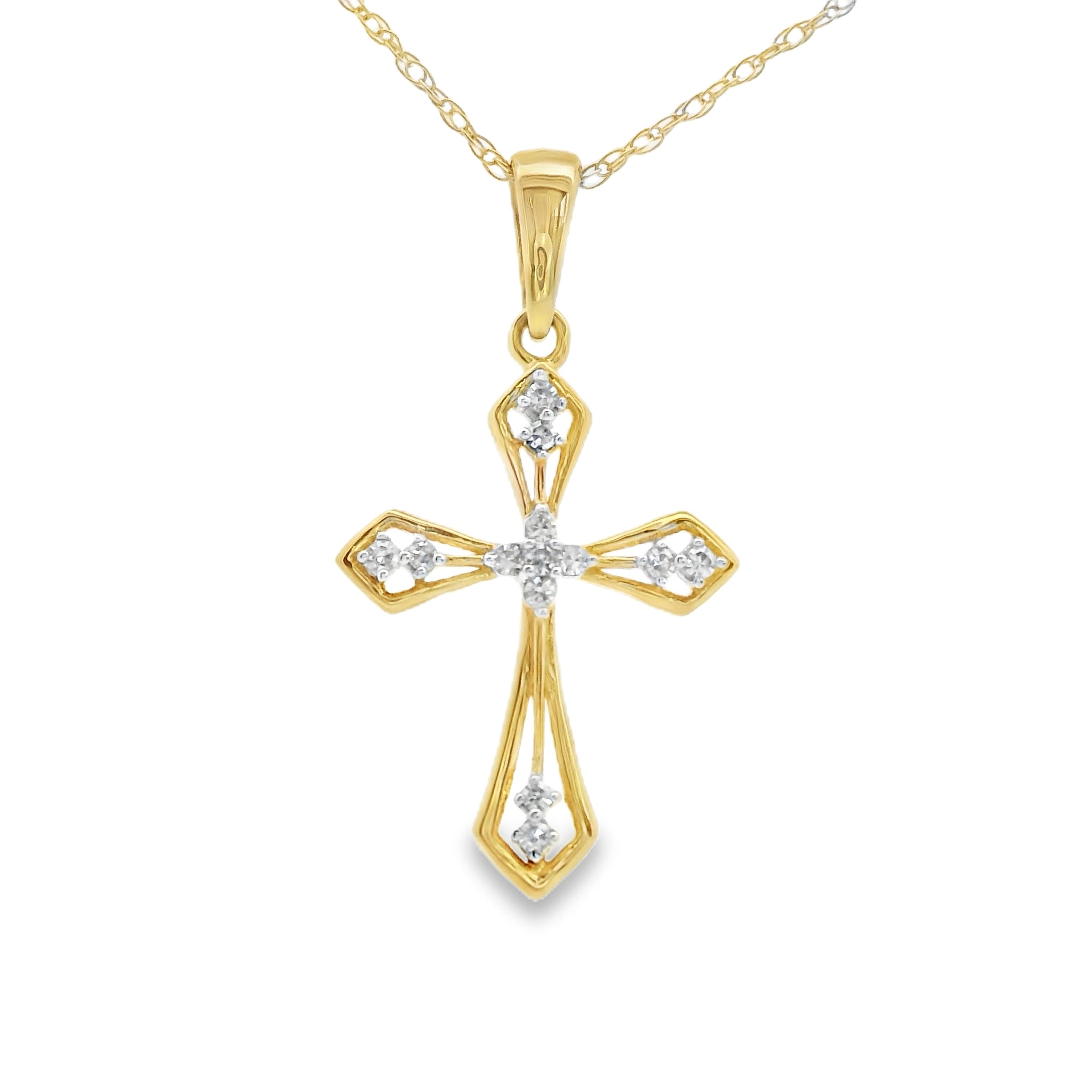 COLGANTE  18KT 13 BRILLANTES