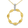 COLGANTE 18KT 8 BRILLANTES