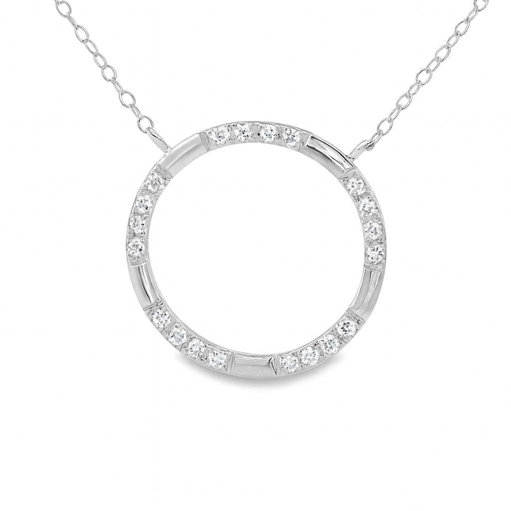 COLLAR 18KT 20 BRILLANTES CON CADENA