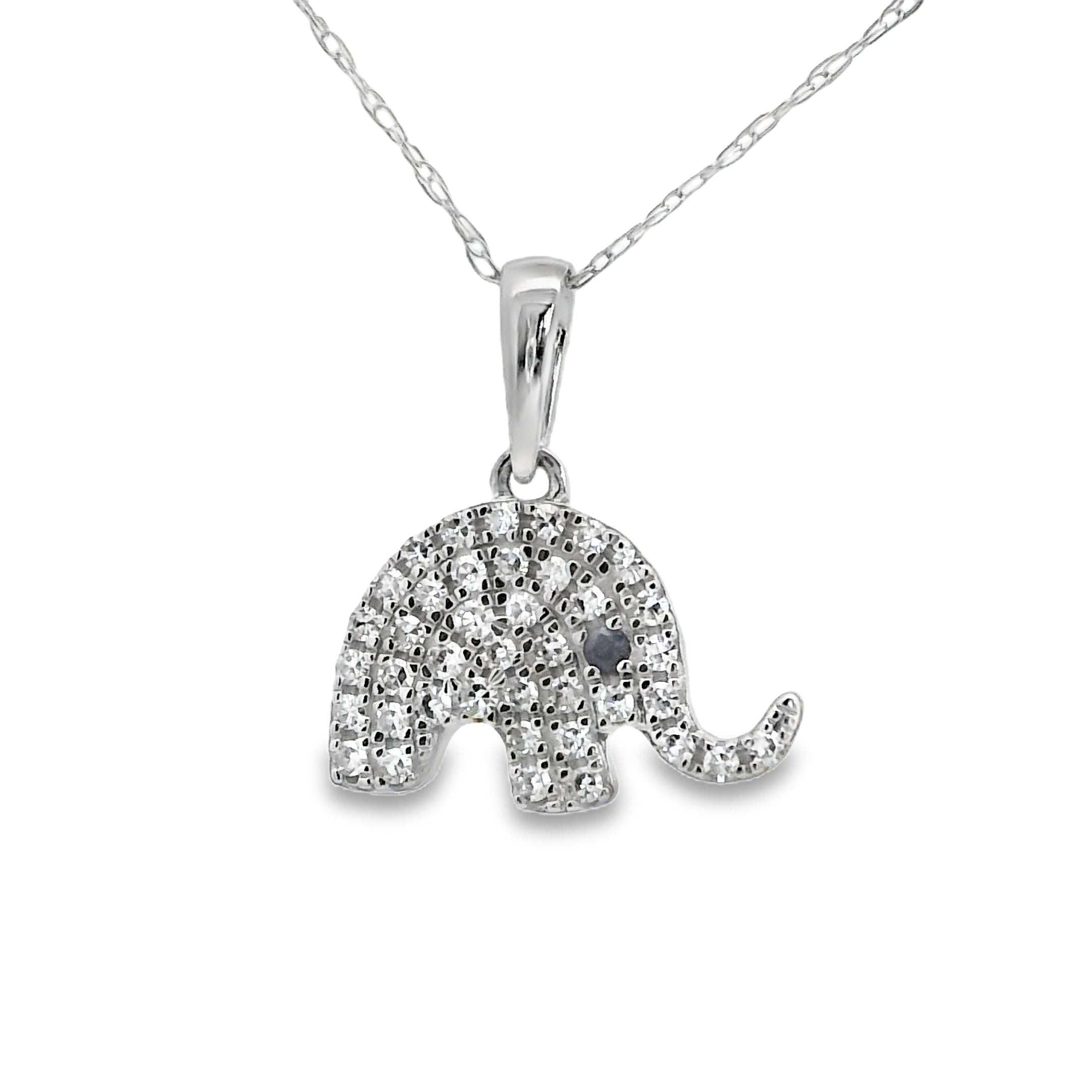 COLGANTE 18KT 40 BRILLANTES 1 ZAFIRO