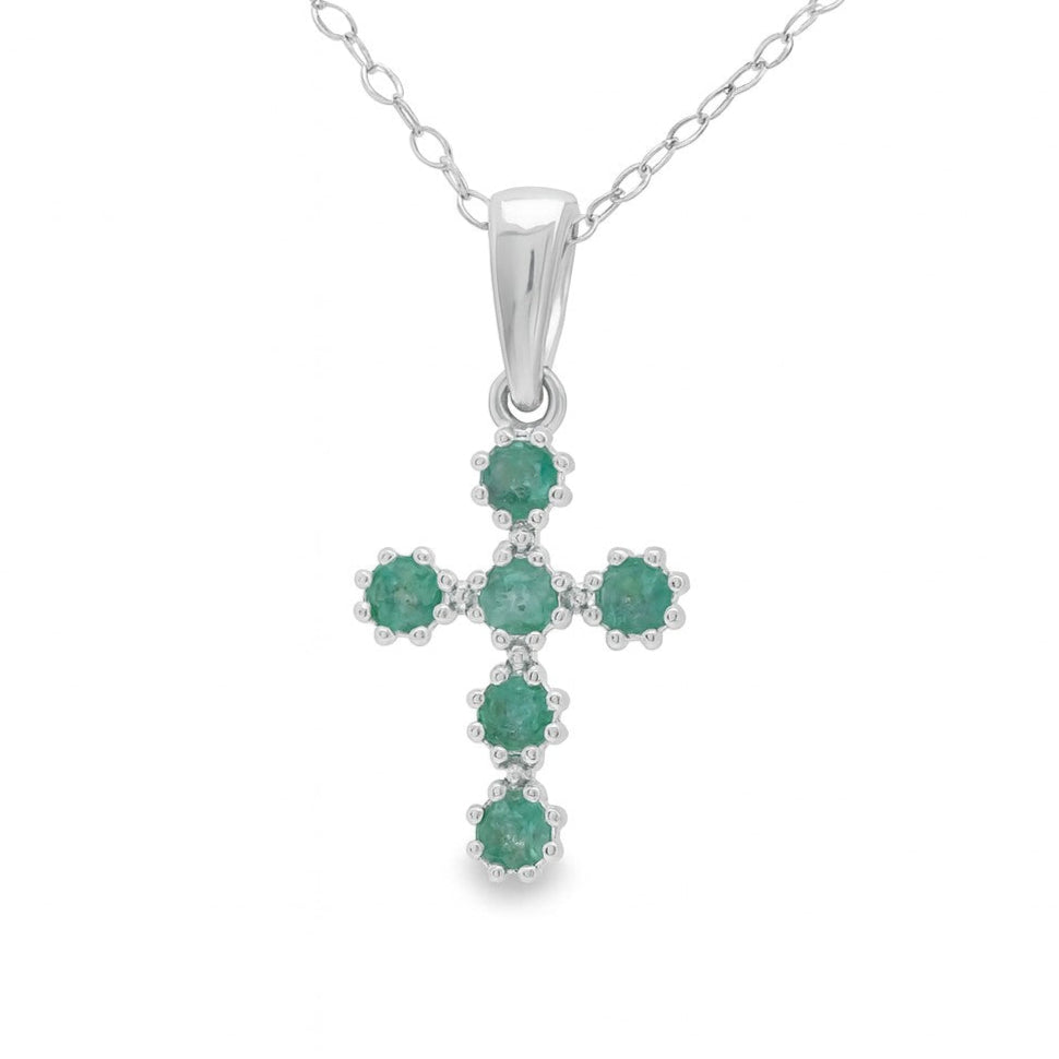 COLGANTE 18KT 6 ESMERALDAS