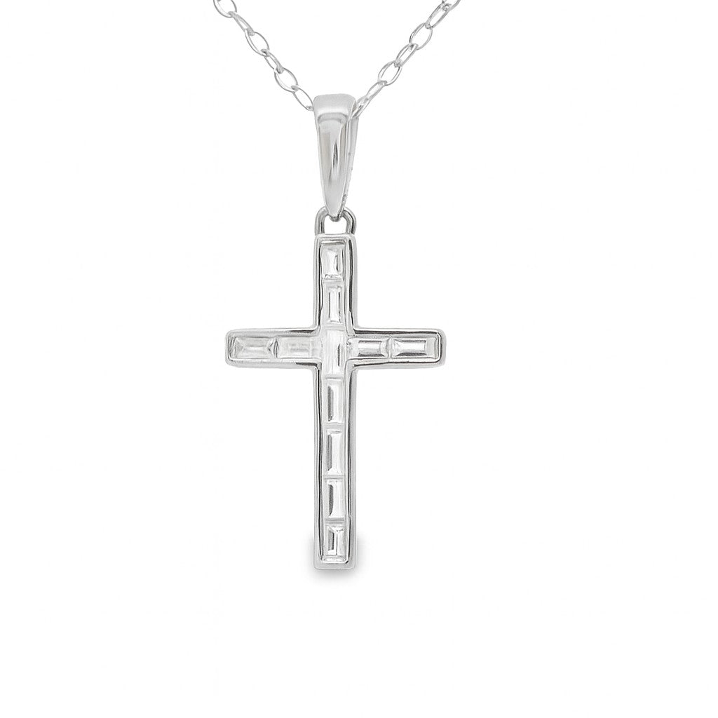 COLGANTE 18KT 10 BAGUETTES