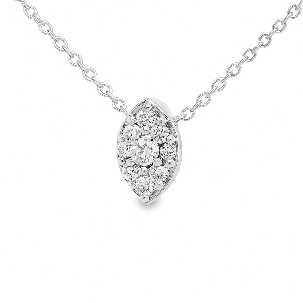 COLGANTE 18KT 8 BRILLANTES