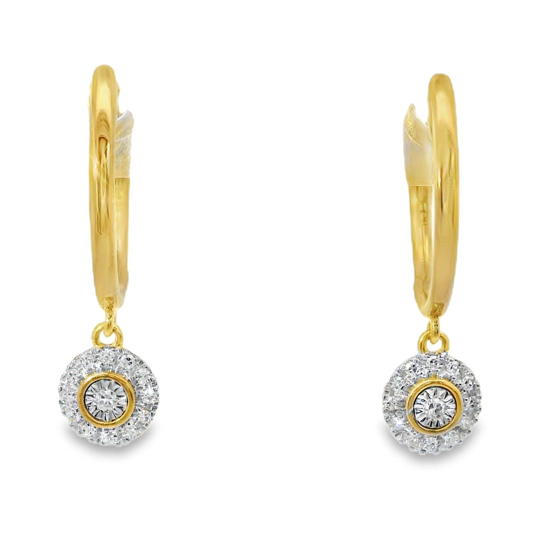 PENDIENTES 18KT 26 BRILLANTES