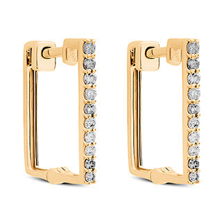 PENDIENTES 18KT 20 BRILLANTES