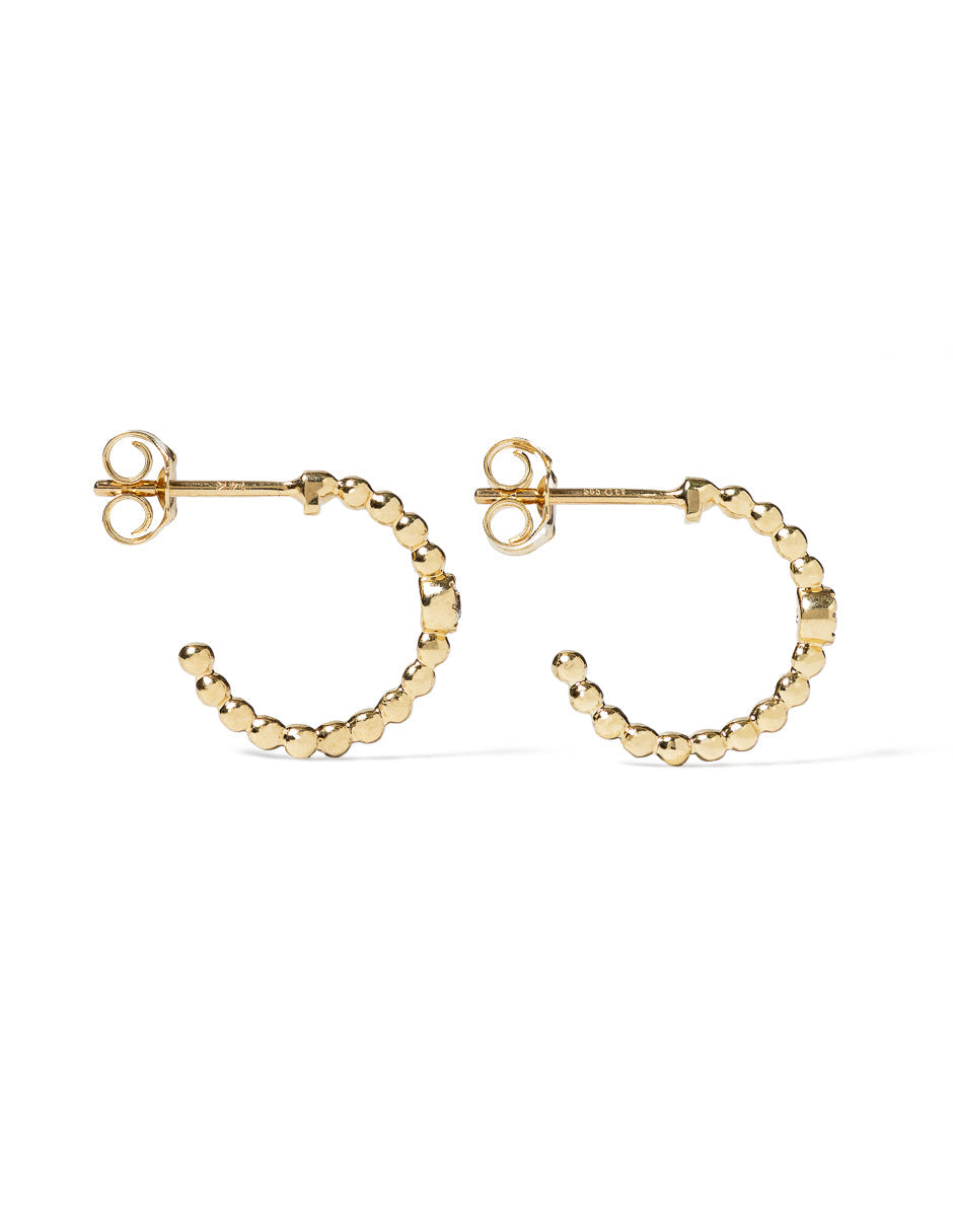 PENDIENTES 18KT 2 BRILLANTES