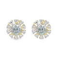 PENDIENTES 18KT 20 BRILL. 2 TOPACIO AZUL