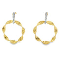 PENDIENTES 18KT 16 BRILLANTES