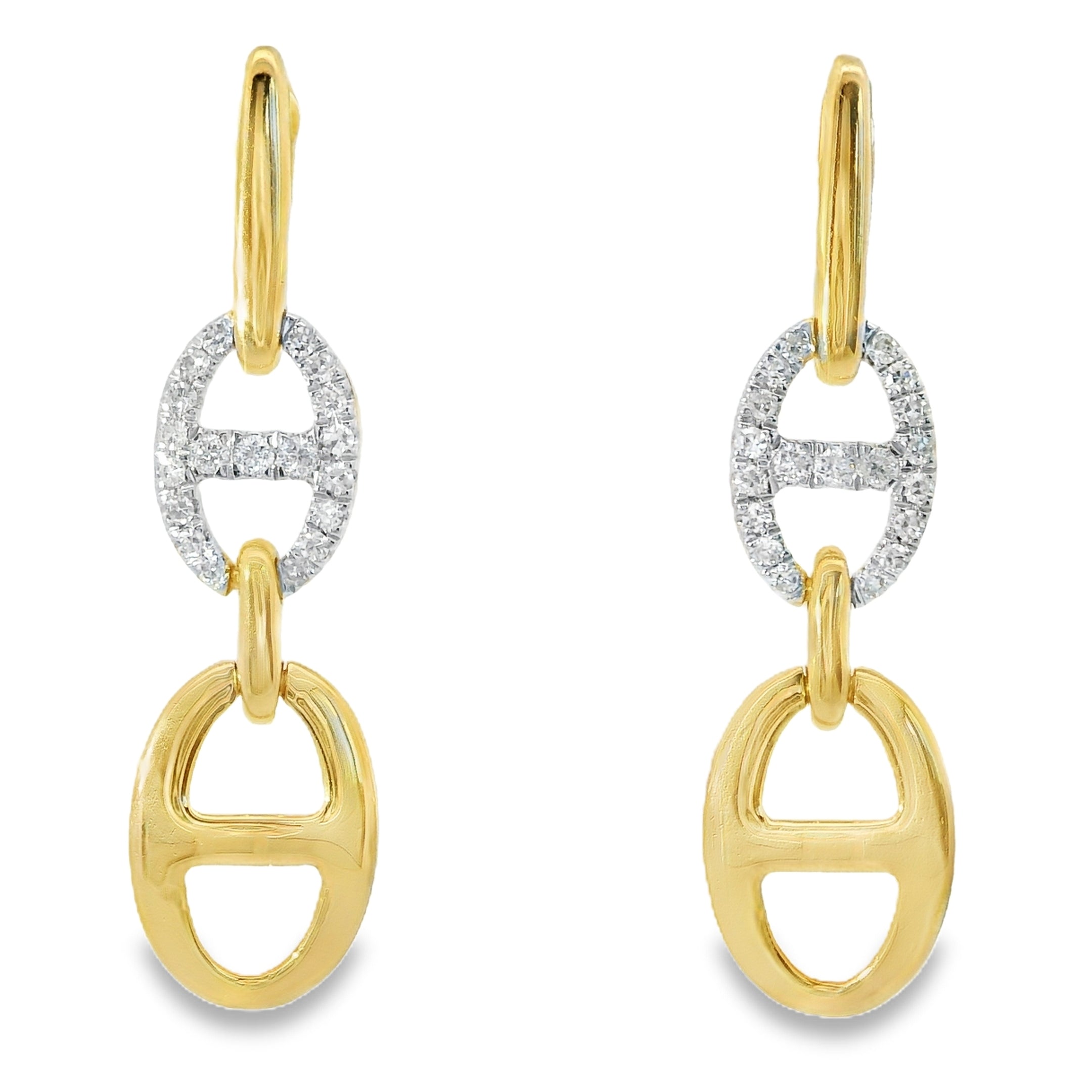 PENDIENTES 18KT 38 BRILLANTES
