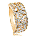 ANILLO 18KT 70 BRILLANTES 19 BAGUETTES