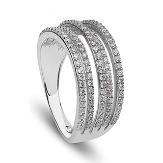 ANILLO 18KT 128  BRILLANTES