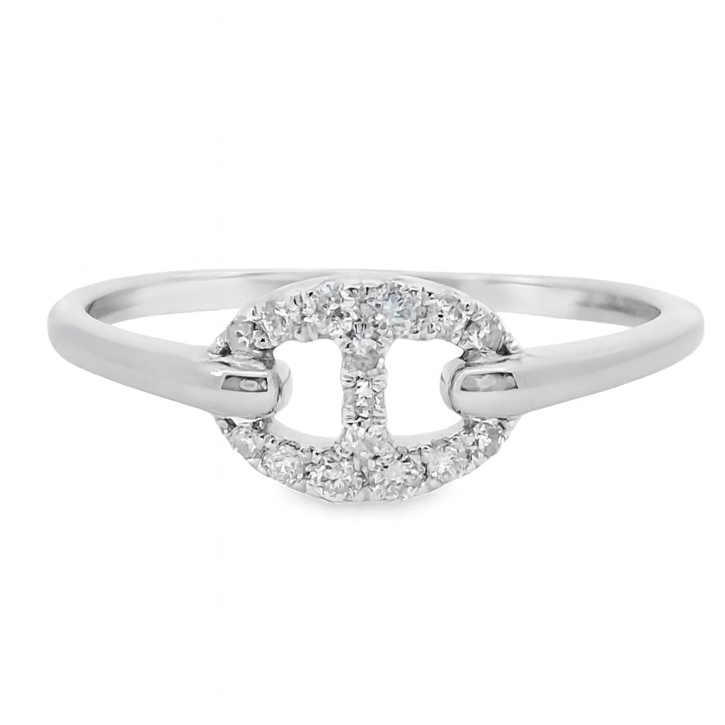 ANILLO 18KT 15 BRILLANTES