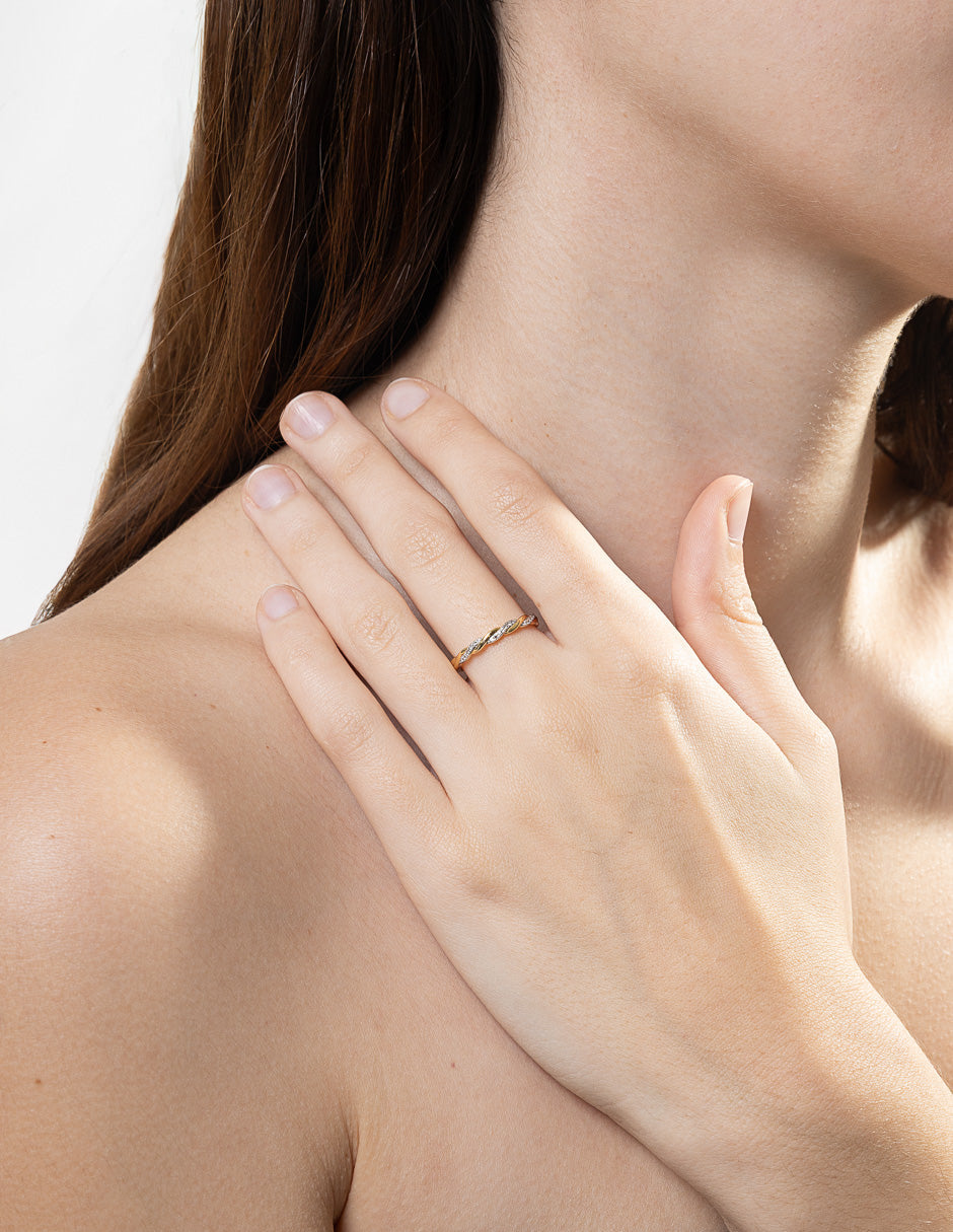 ANILLO 18KT 21 BRILLANTES